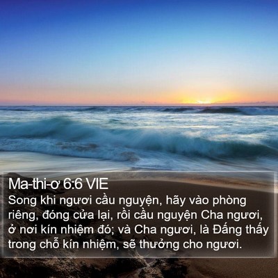 Ma-thi-ơ 6:6 VIE Bible Verse Image