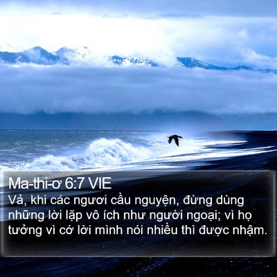 Ma-thi-ơ 6:7 VIE Bible Verse Image