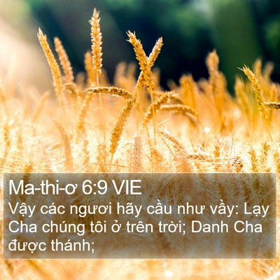 Ma-thi-ơ 6:9 VIE Bible Verse Image