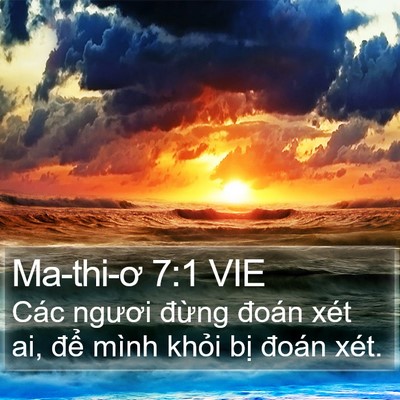 Ma-thi-ơ 7:1 VIE Bible Verse Image
