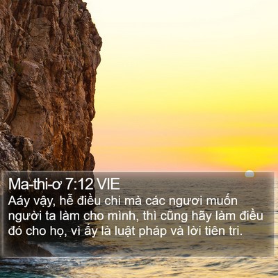 Ma-thi-ơ 7:12 VIE Bible Verse Image