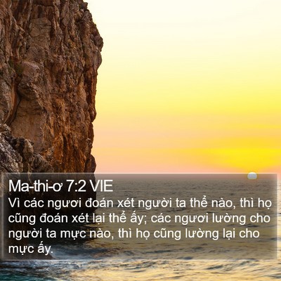 Ma-thi-ơ 7:2 VIE Bible Verse Image