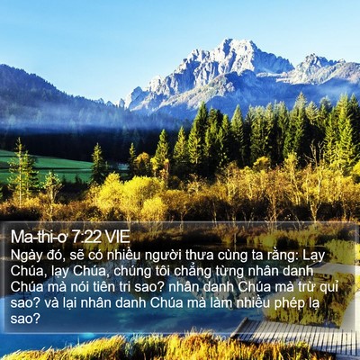 Ma-thi-ơ 7:22 VIE Bible Verse Image