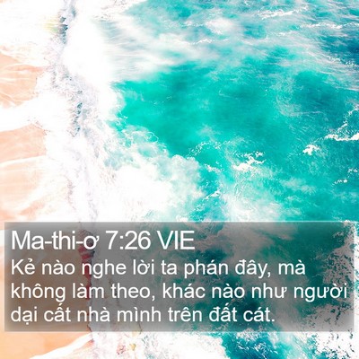Ma-thi-ơ 7:26 VIE Bible Verse Image