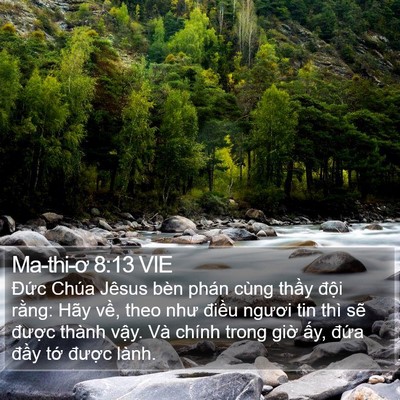 Ma-thi-ơ 8:13 VIE Bible Verse Image