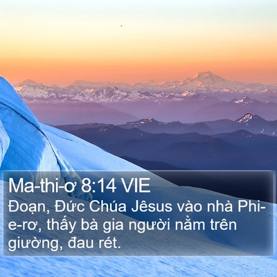 Ma-thi-ơ 8:14 VIE Bible Verse Image