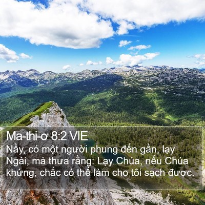 Ma-thi-ơ 8:2 VIE Bible Verse Image