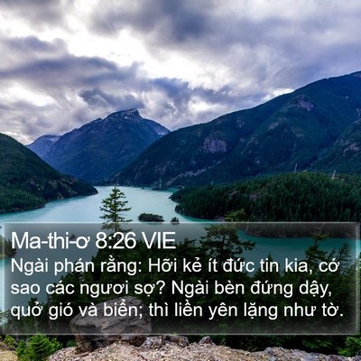 Ma-thi-ơ 8:26 VIE Bible Verse Image