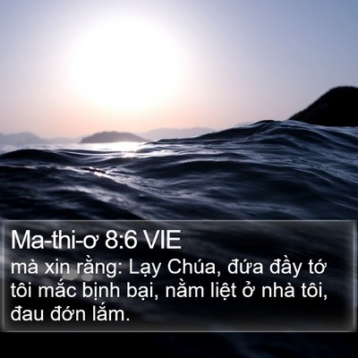 Ma-thi-ơ 8:6 VIE Bible Verse Image