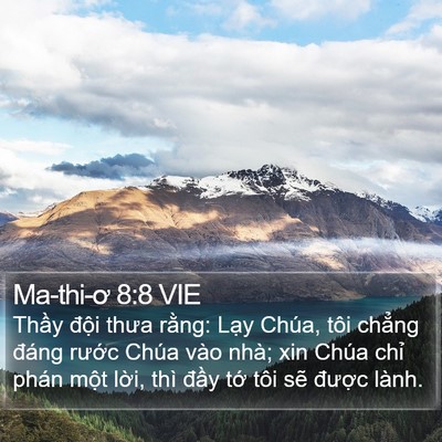 Ma-thi-ơ 8:8 VIE Bible Verse Image