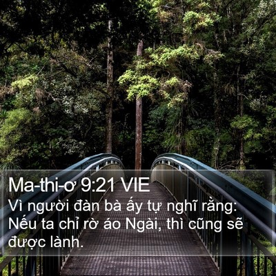 Ma-thi-ơ 9:21 VIE Bible Verse Image