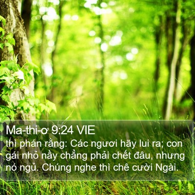 Ma-thi-ơ 9:24 VIE Bible Verse Image