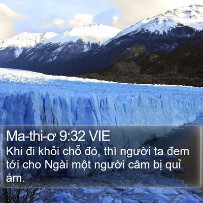 Ma-thi-ơ 9:32 VIE Bible Verse Image