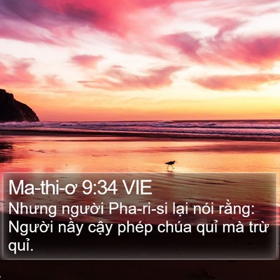 Ma-thi-ơ 9:34 VIE Bible Verse Image