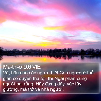 Ma-thi-ơ 9:6 VIE Bible Verse Image