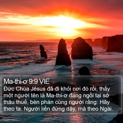 Ma-thi-ơ 9:9 VIE Bible Verse Image