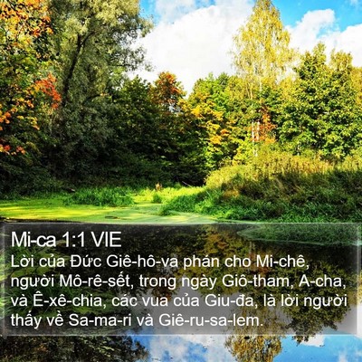 Mi-ca 1:1 VIE Bible Verse Image