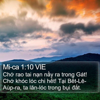 Mi-ca 1:10 VIE Bible Verse Image