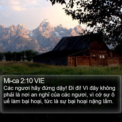 Mi-ca 2:10 VIE Bible Verse Image