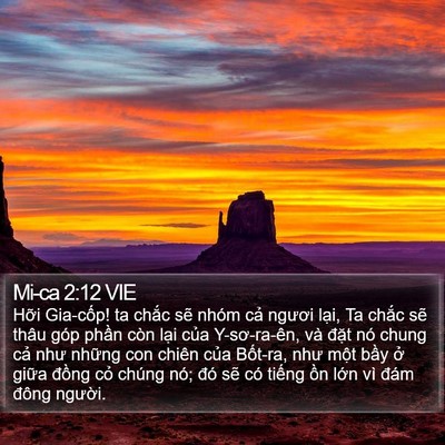 Mi-ca 2:12 VIE Bible Verse Image