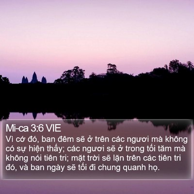 Mi-ca 3:6 VIE Bible Verse Image
