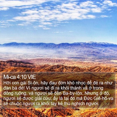 Mi-ca 4:10 VIE Bible Verse Image