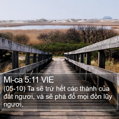 Mi-ca 5:11 VIE Bible Verse Image