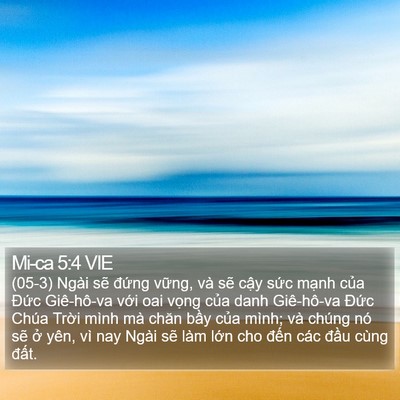 Mi-ca 5:4 VIE Bible Verse Image