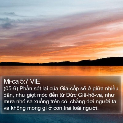 Mi-ca 5:7 VIE Bible Verse Image