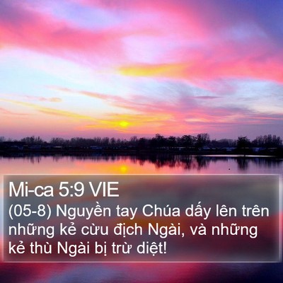 Mi-ca 5:9 VIE Bible Verse Image