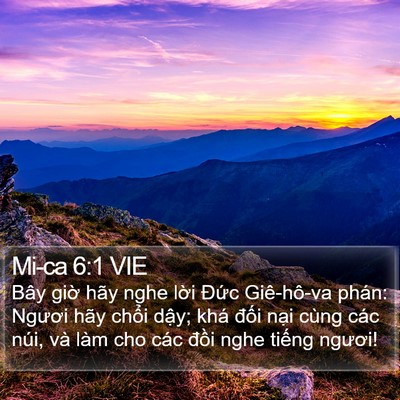 Mi-ca 6:1 VIE Bible Verse Image