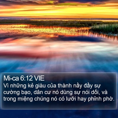 Mi-ca 6:12 VIE Bible Verse Image
