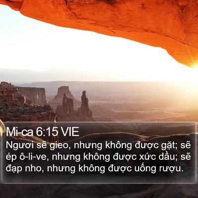 Mi-ca 6:15 VIE Bible Verse Image