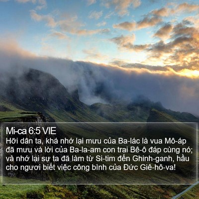 Mi-ca 6:5 VIE Bible Verse Image