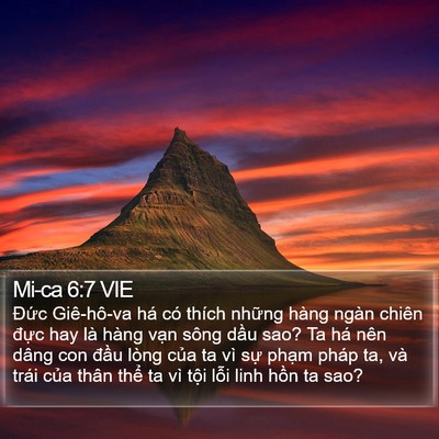 Mi-ca 6:7 VIE Bible Verse Image