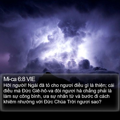 Mi-ca 6:8 VIE Bible Verse Image