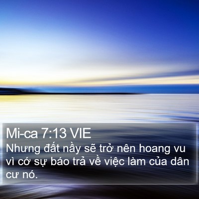 Mi-ca 7:13 VIE Bible Verse Image