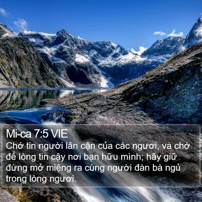 Mi-ca 7:5 VIE Bible Verse Image