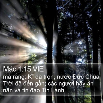 Mác 1:15 VIE Bible Verse Image