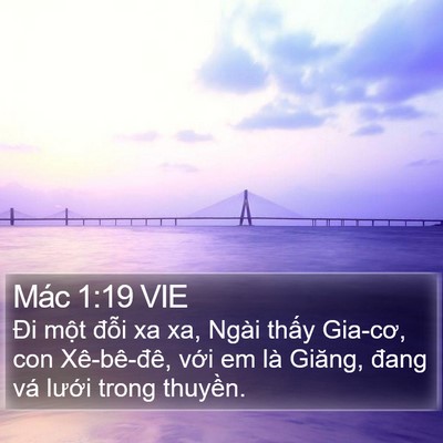 Mác 1:19 VIE Bible Verse Image