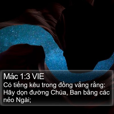 Mác 1:3 VIE Bible Verse Image