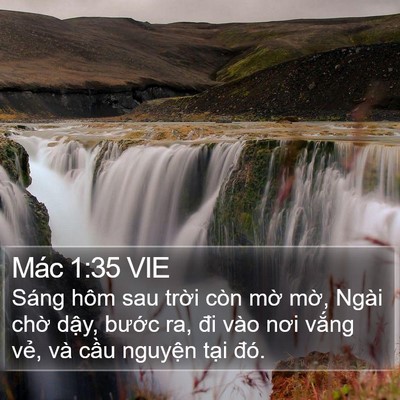 Mác 1:35 VIE Bible Verse Image