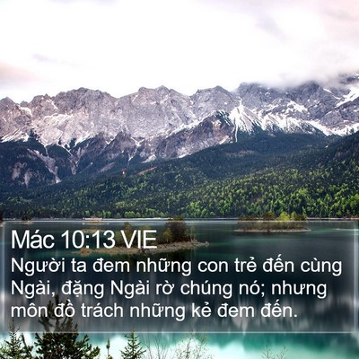 Mác 10:13 VIE Bible Verse Image