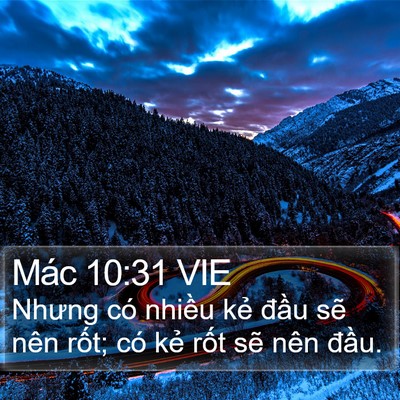 Mác 10:31 VIE Bible Verse Image