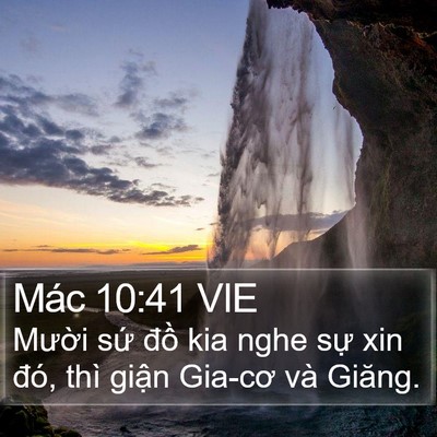Mác 10:41 VIE Bible Verse Image