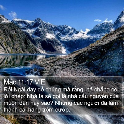 Mác 11:17 VIE Bible Verse Image