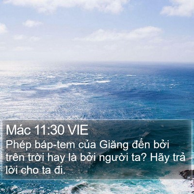 Mác 11:30 VIE Bible Verse Image