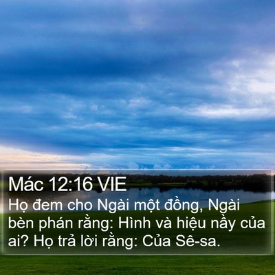 Mác 12:16 VIE Bible Verse Image