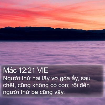 Mác 12:21 VIE Bible Verse Image