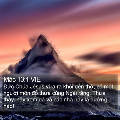 Mác 13:1 VIE Bible Verse Image